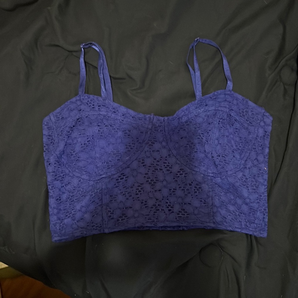 Dark Blue Bralette. Size L. Decree Brand